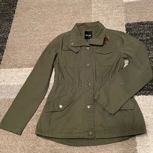 Girls Green Jean Jacket